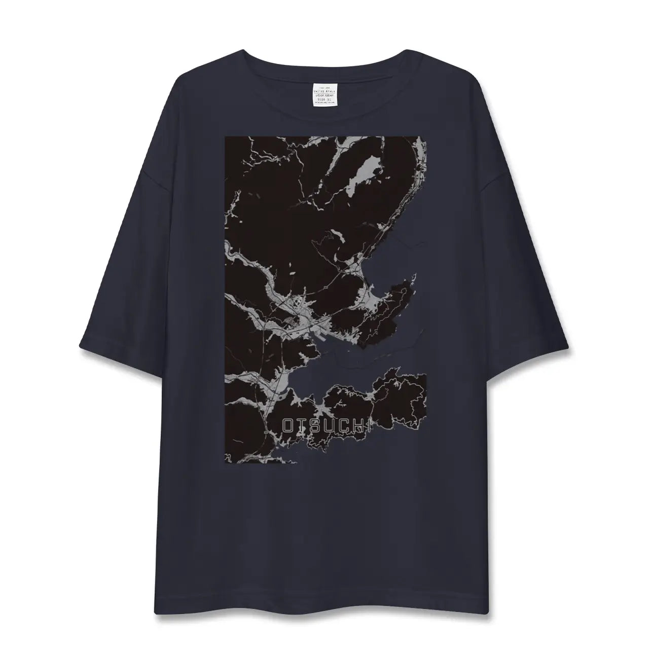 【大槌(岩手県)】地図柄ビッグシルエットTシャツ
