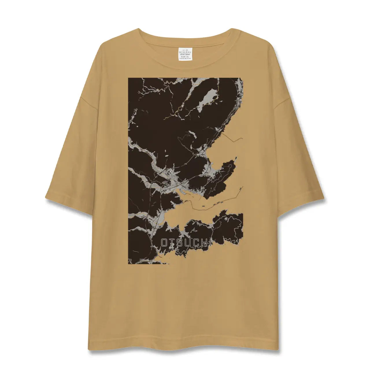 【大槌(岩手県)】地図柄ビッグシルエットTシャツ