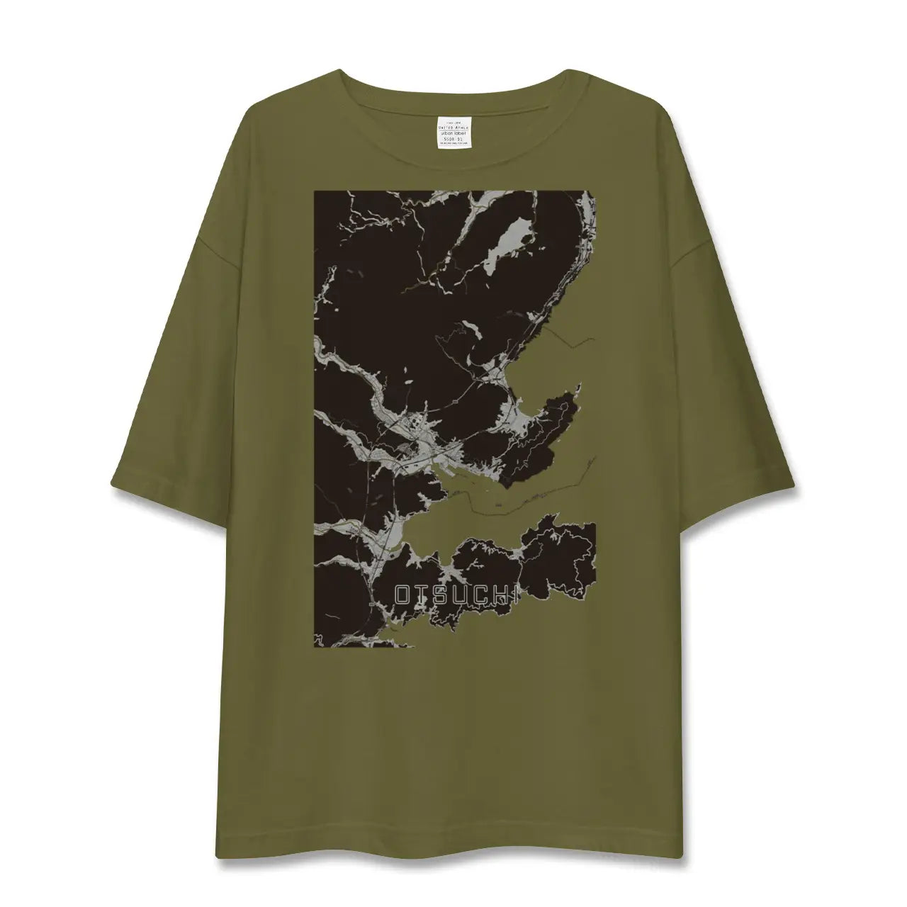 【大槌(岩手県)】地図柄ビッグシルエットTシャツ