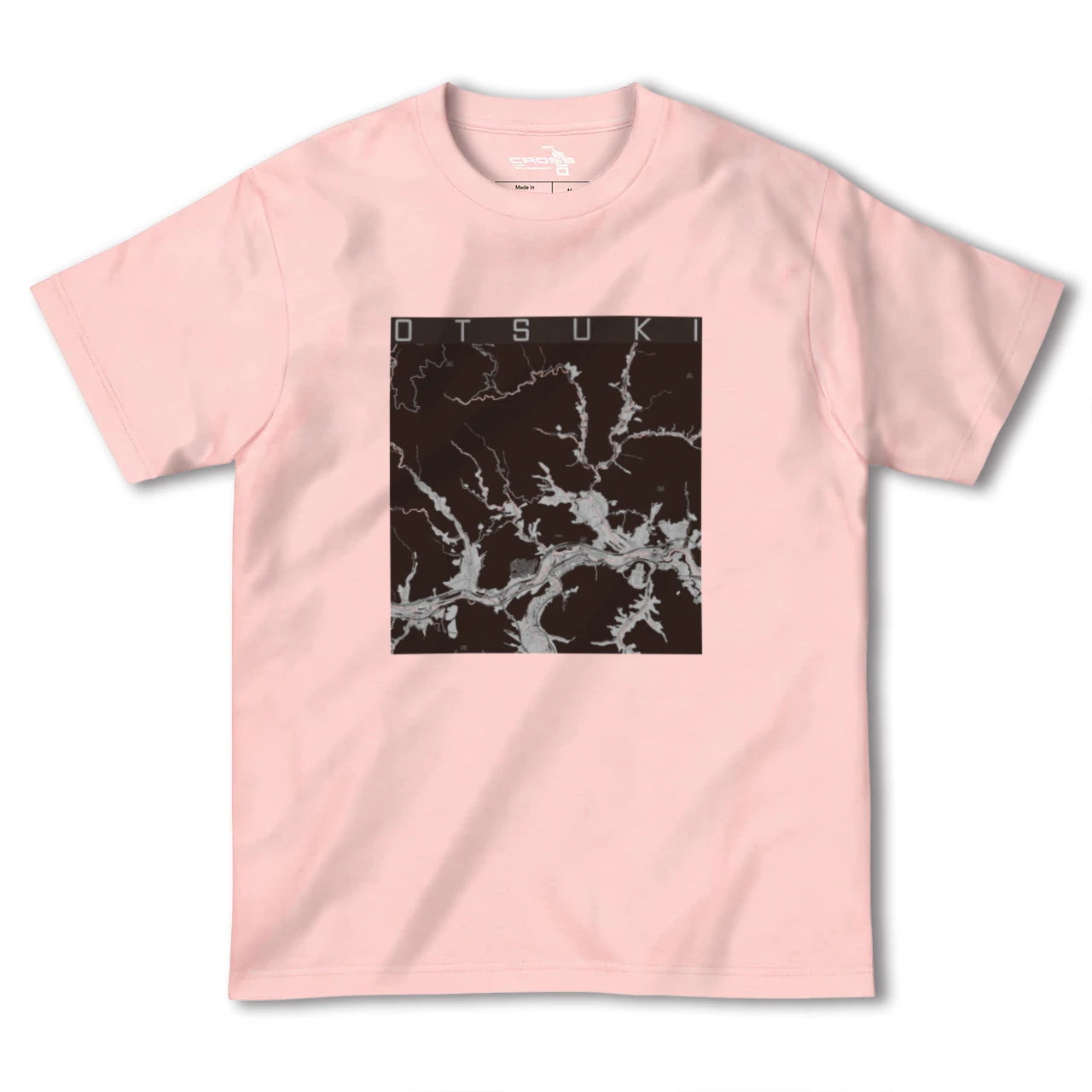 【大月(山梨県)】地図柄ヘビーウェイトTシャツ