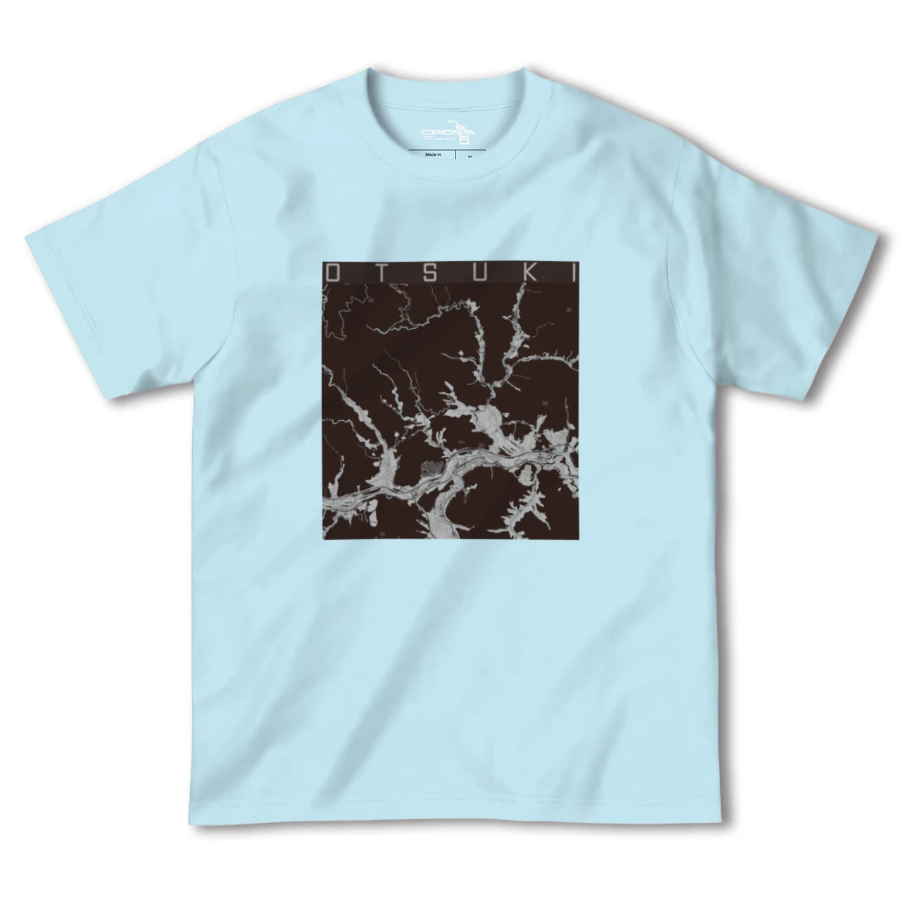 【大月(山梨県)】地図柄ヘビーウェイトTシャツ