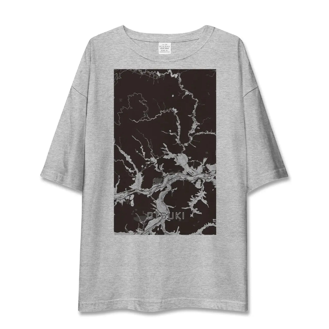 【大月(山梨県)】地図柄ビッグシルエットTシャツ