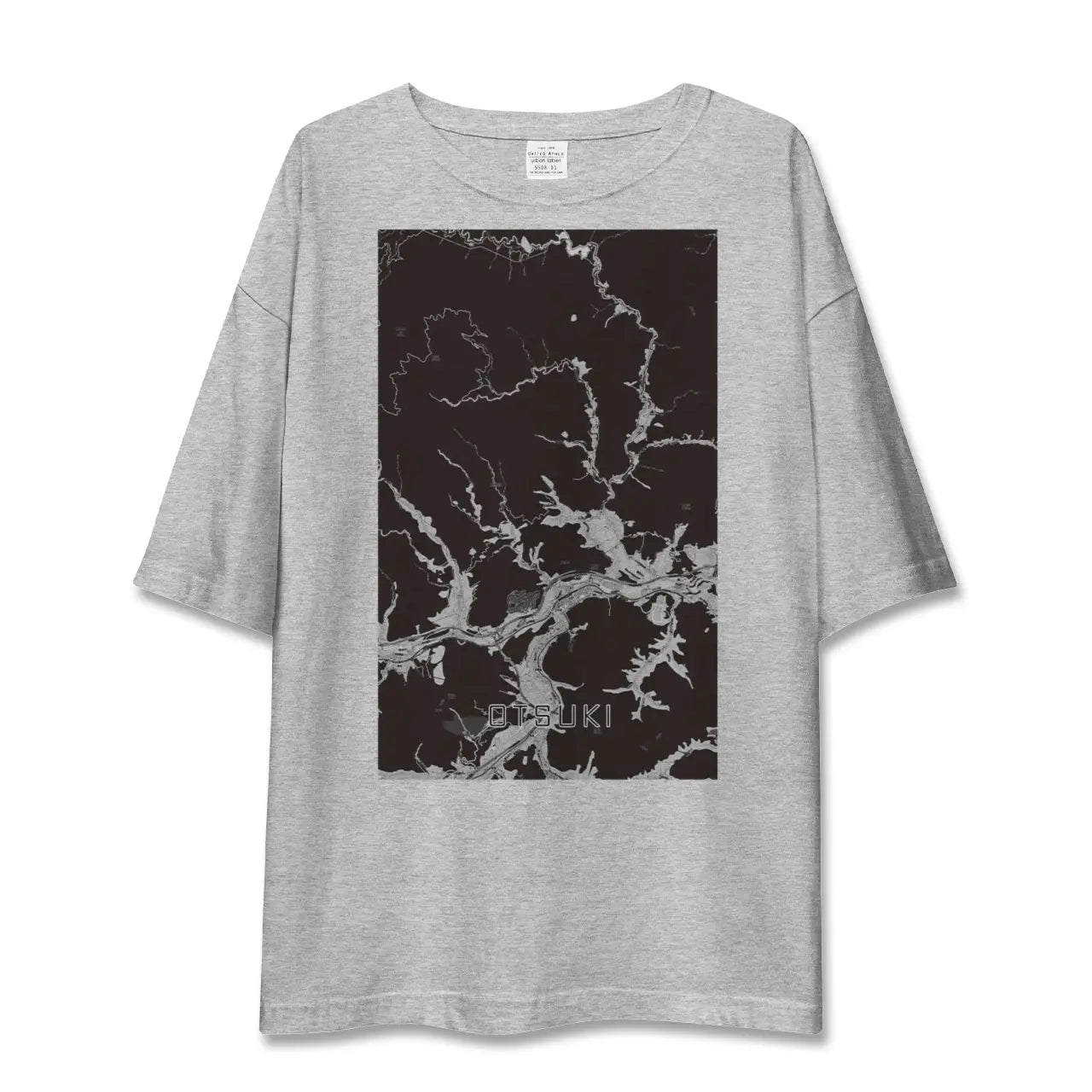 【大月(山梨県)】地図柄ビッグシルエットTシャツ