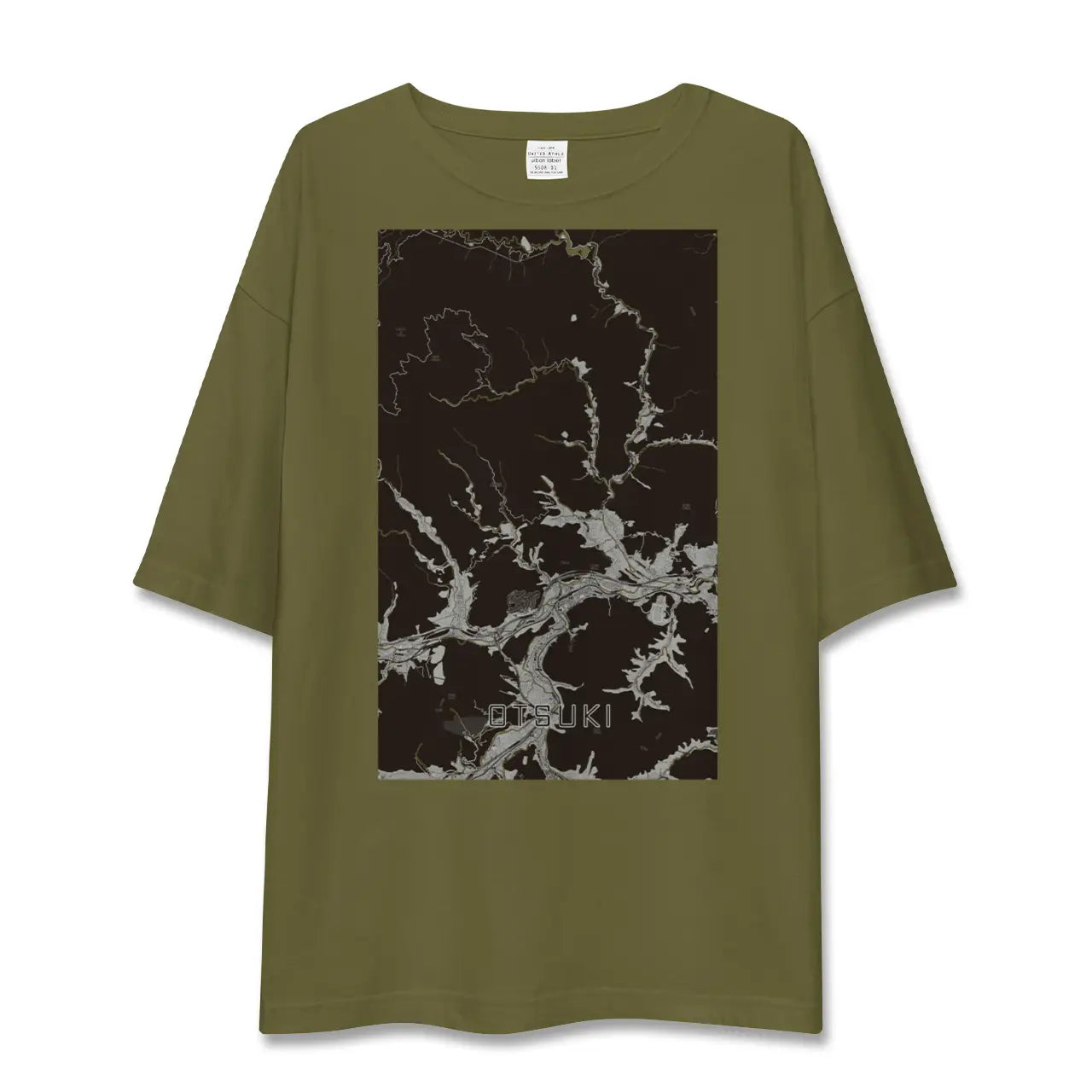 【大月(山梨県)】地図柄ビッグシルエットTシャツ