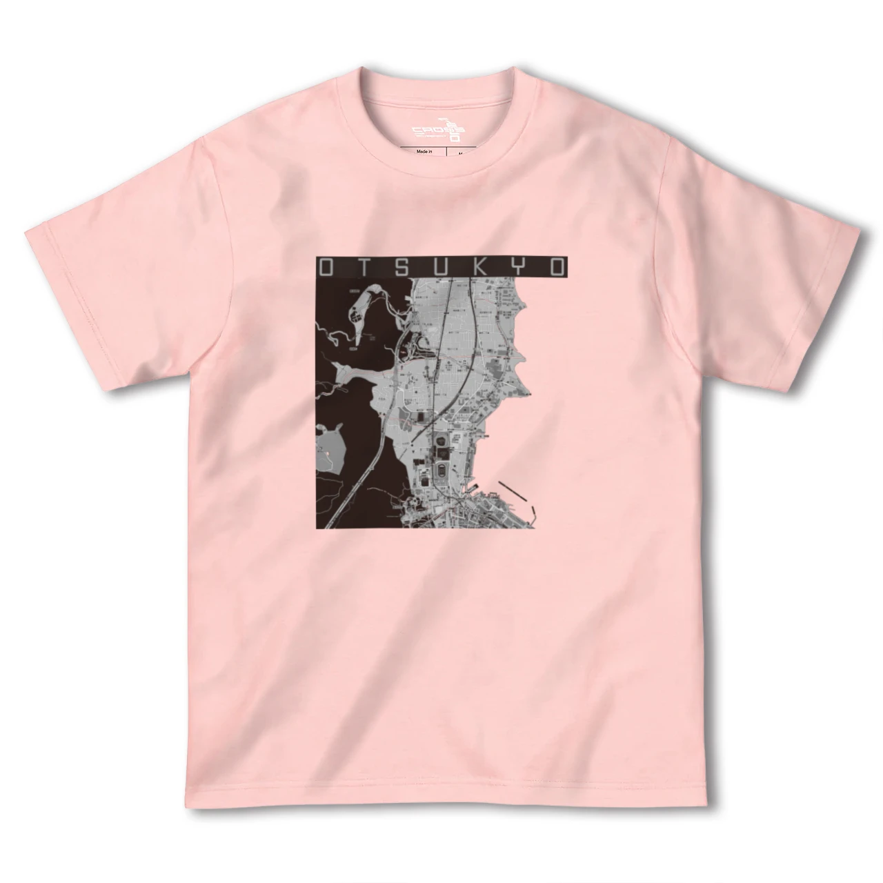 【大津京(滋賀県)】地図柄ヘビーウェイトTシャツ