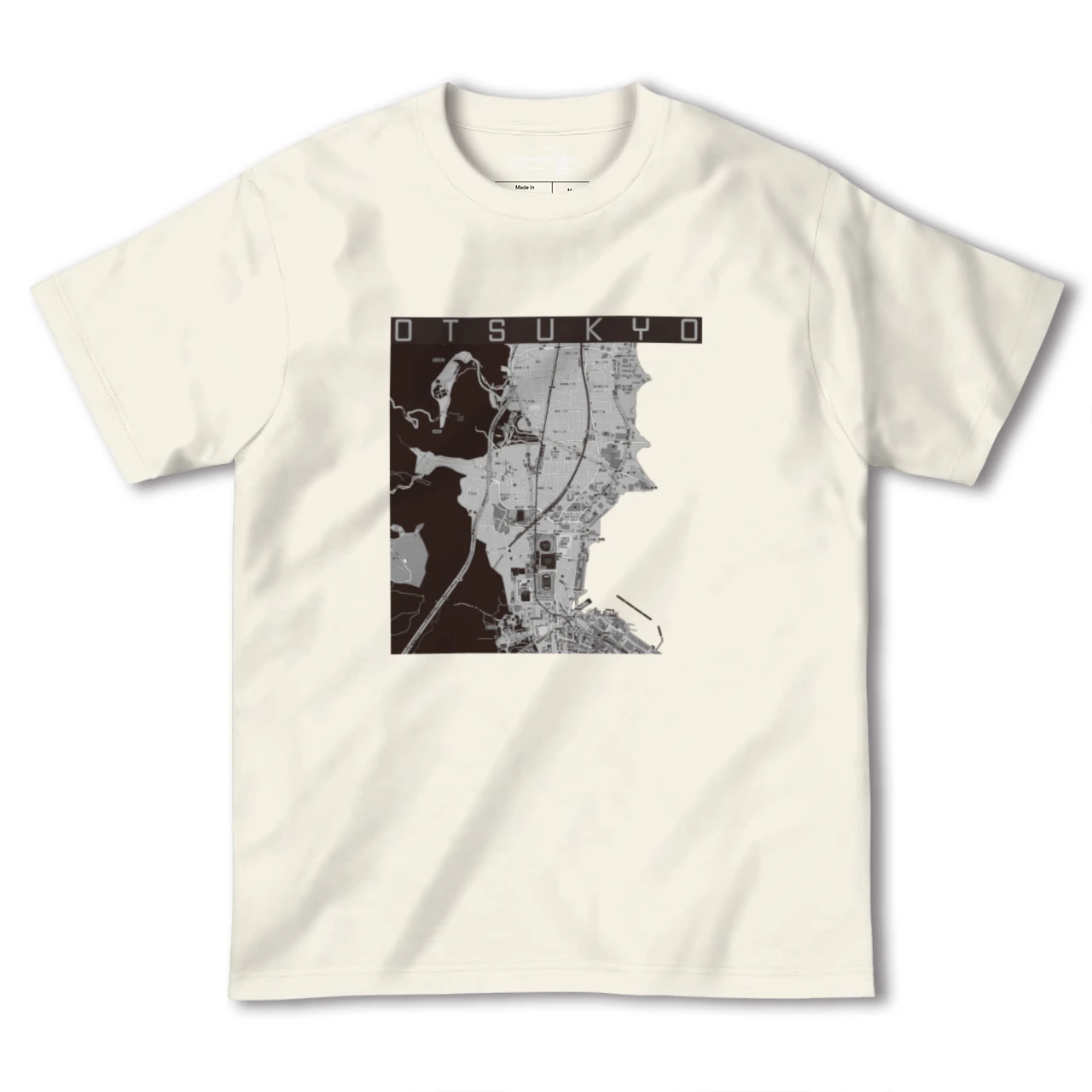 【大津京(滋賀県)】地図柄ヘビーウェイトTシャツ
