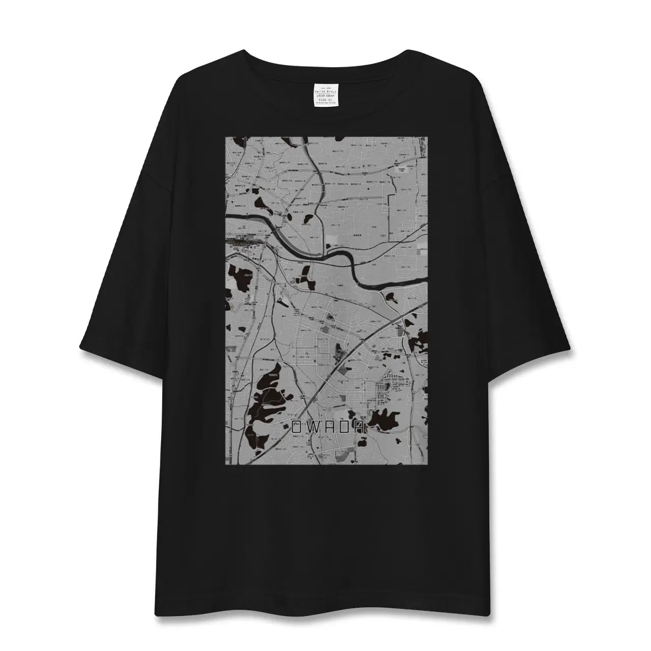 【大輪田(奈良県)】地図柄ビッグシルエットTシャツ