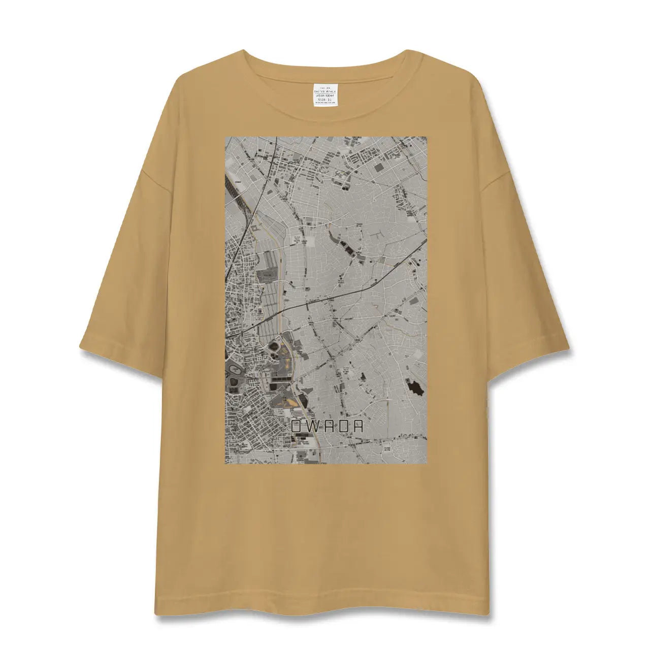【大和田(埼玉県)】地図柄ビッグシルエットTシャツ