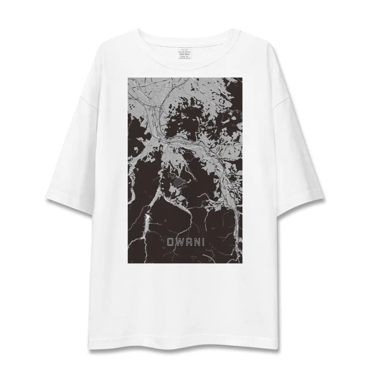 【大鰐(青森県)】地図柄ビッグシルエットTシャツ