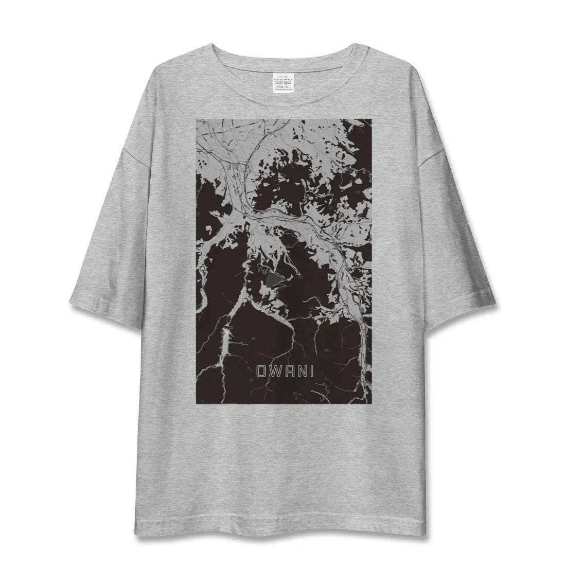 【大鰐(青森県)】地図柄ビッグシルエットTシャツ