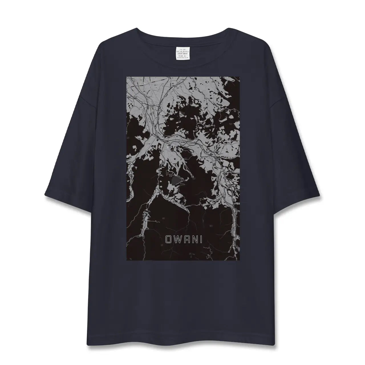 【大鰐(青森県)】地図柄ビッグシルエットTシャツ