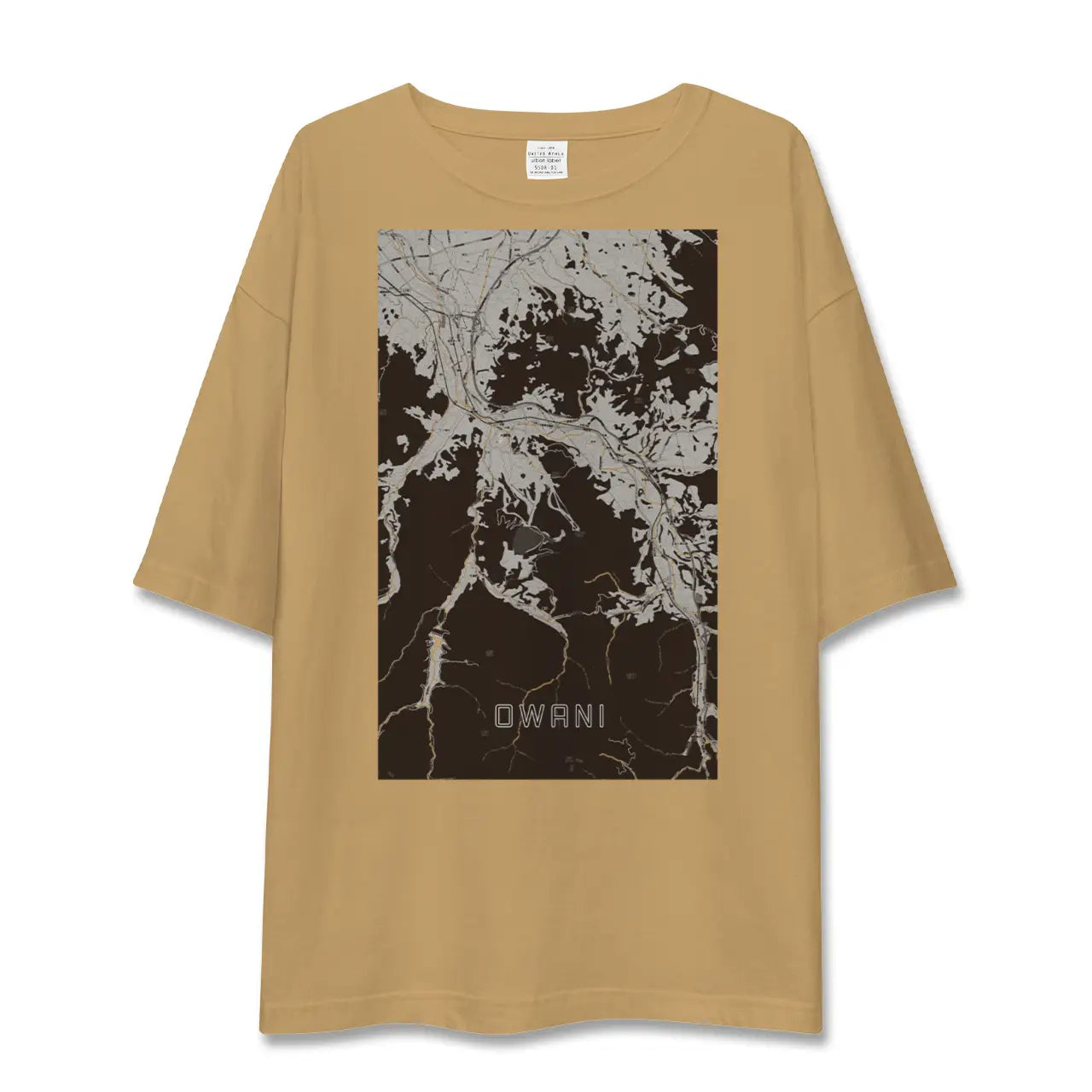 【大鰐(青森県)】地図柄ビッグシルエットTシャツ