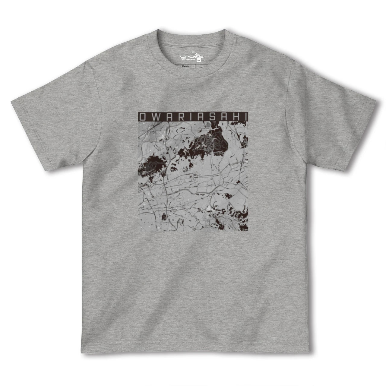 【尾張旭(愛知県)】地図柄ヘビーウェイトTシャツ