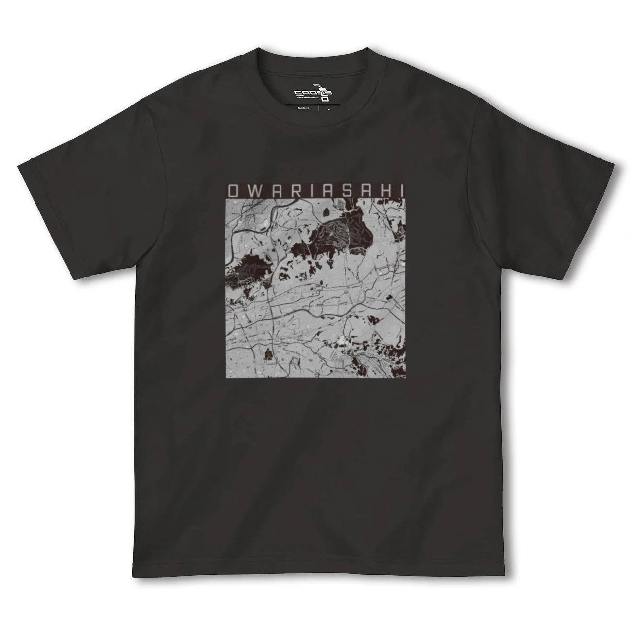【尾張旭(愛知県)】地図柄ヘビーウェイトTシャツ