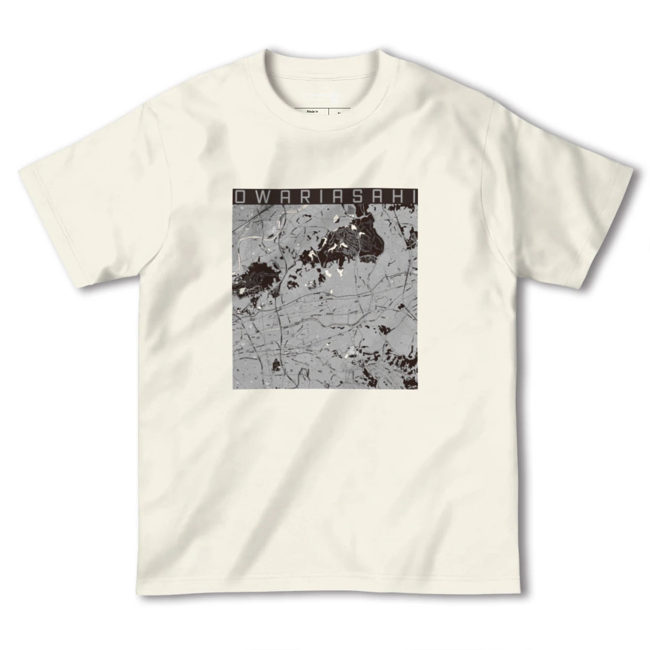 【尾張旭(愛知県)】地図柄ヘビーウェイトTシャツ