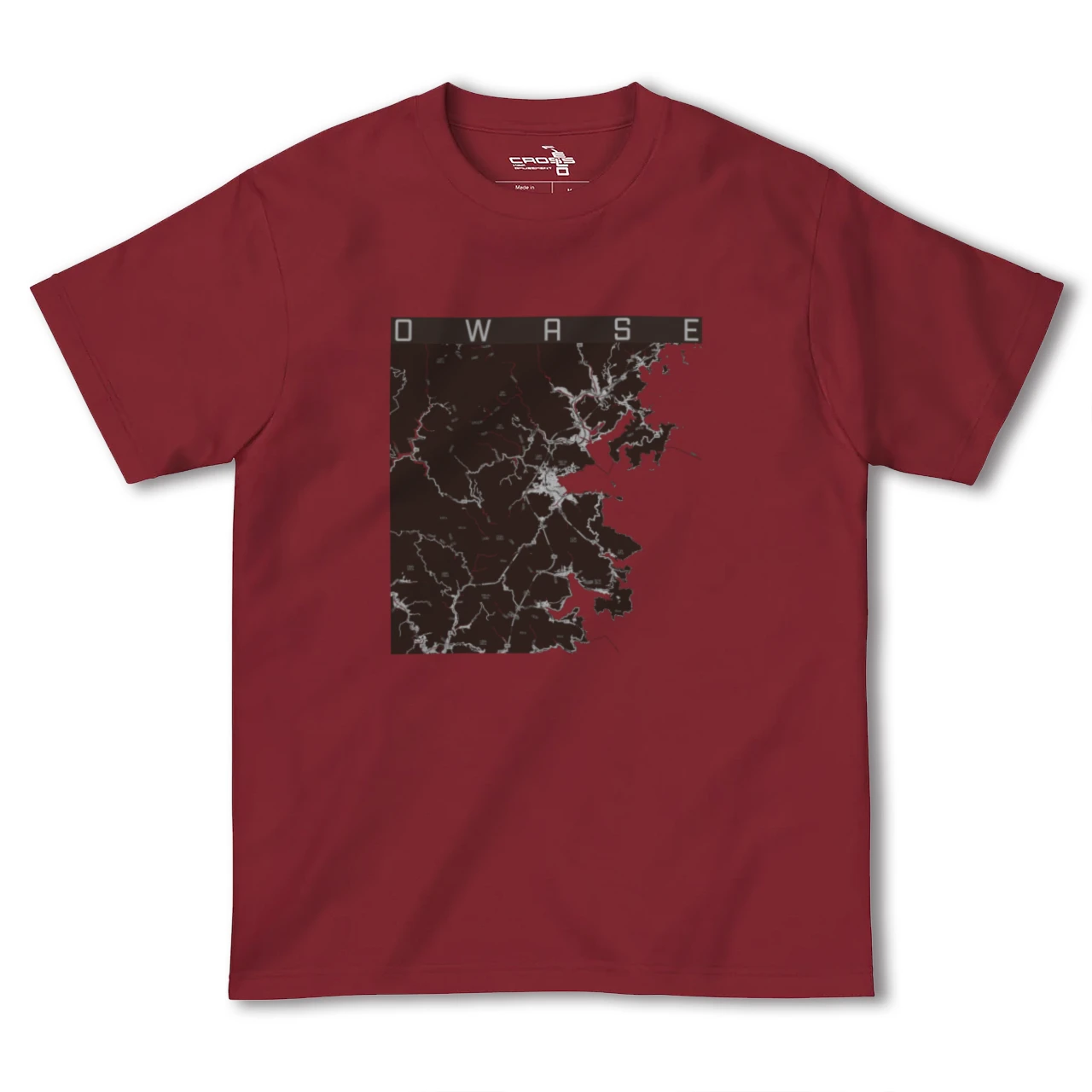【尾鷲(三重県)】地図柄ヘビーウェイトTシャツ