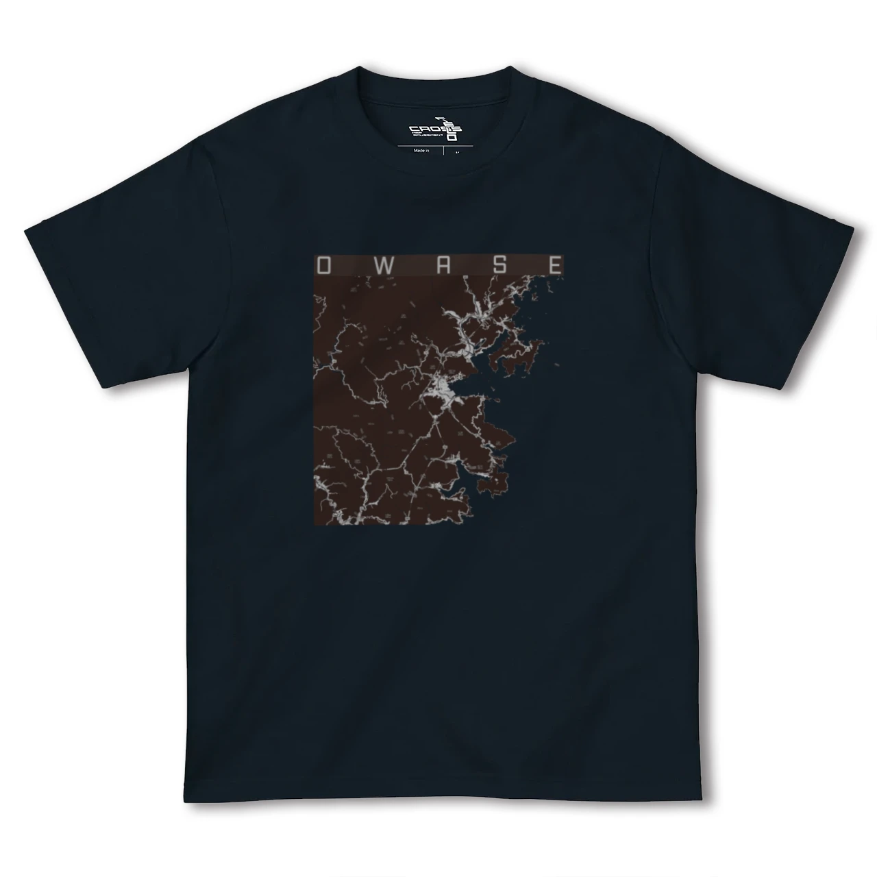 【尾鷲(三重県)】地図柄ヘビーウェイトTシャツ