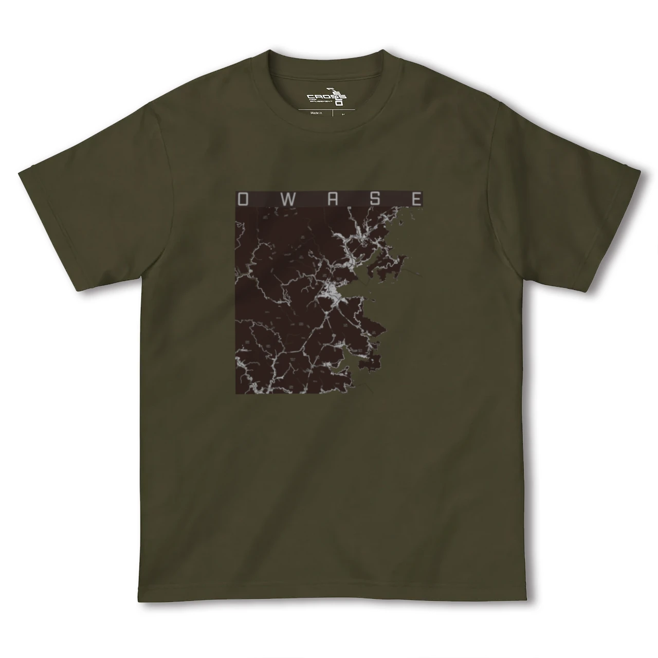 【尾鷲(三重県)】地図柄ヘビーウェイトTシャツ