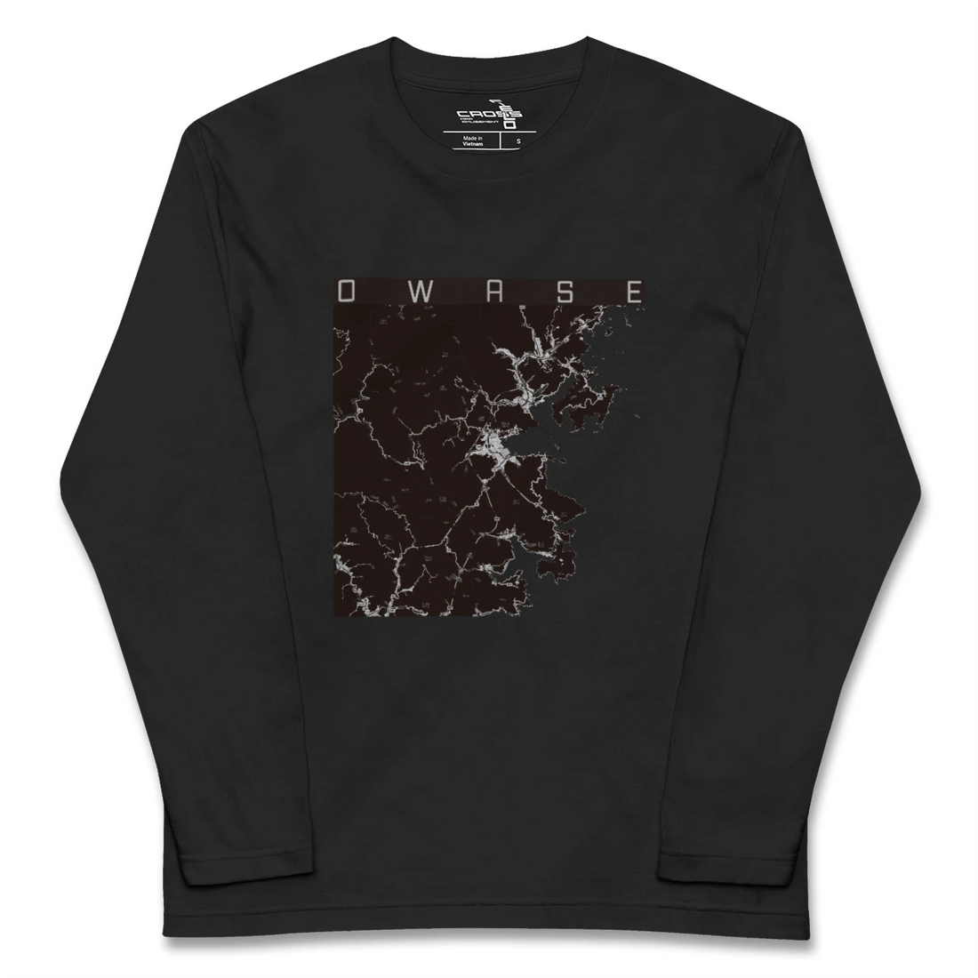 【尾鷲(三重県)】地図柄ロングスリーブTシャツ