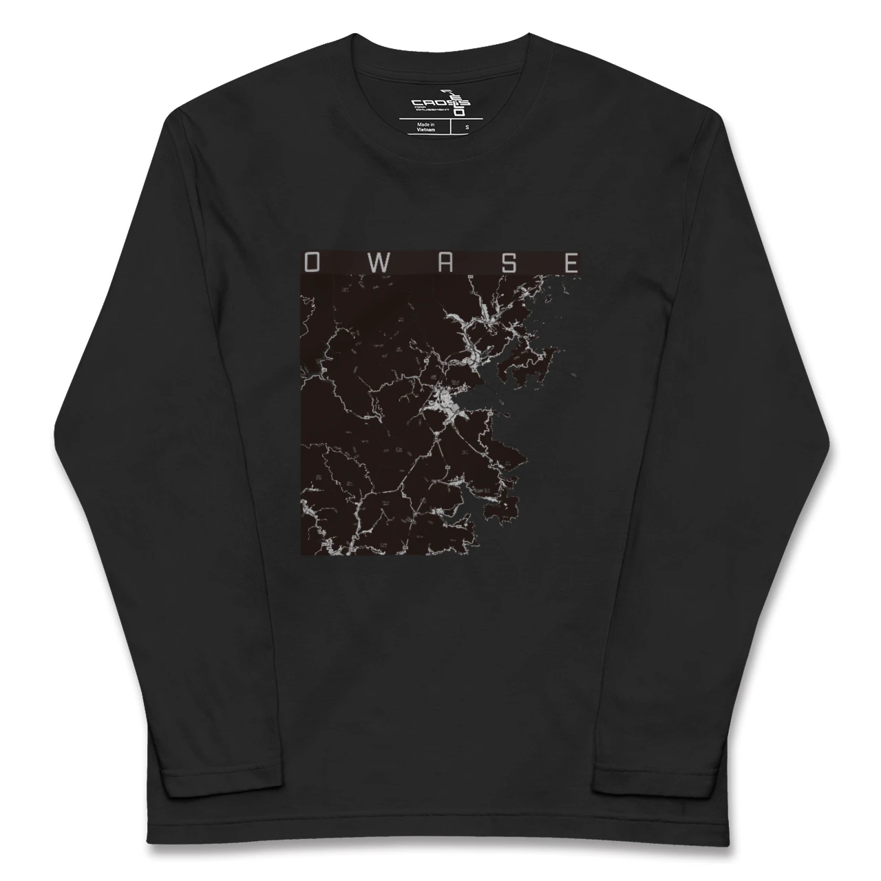 【尾鷲(三重県)】地図柄ロングスリーブTシャツ