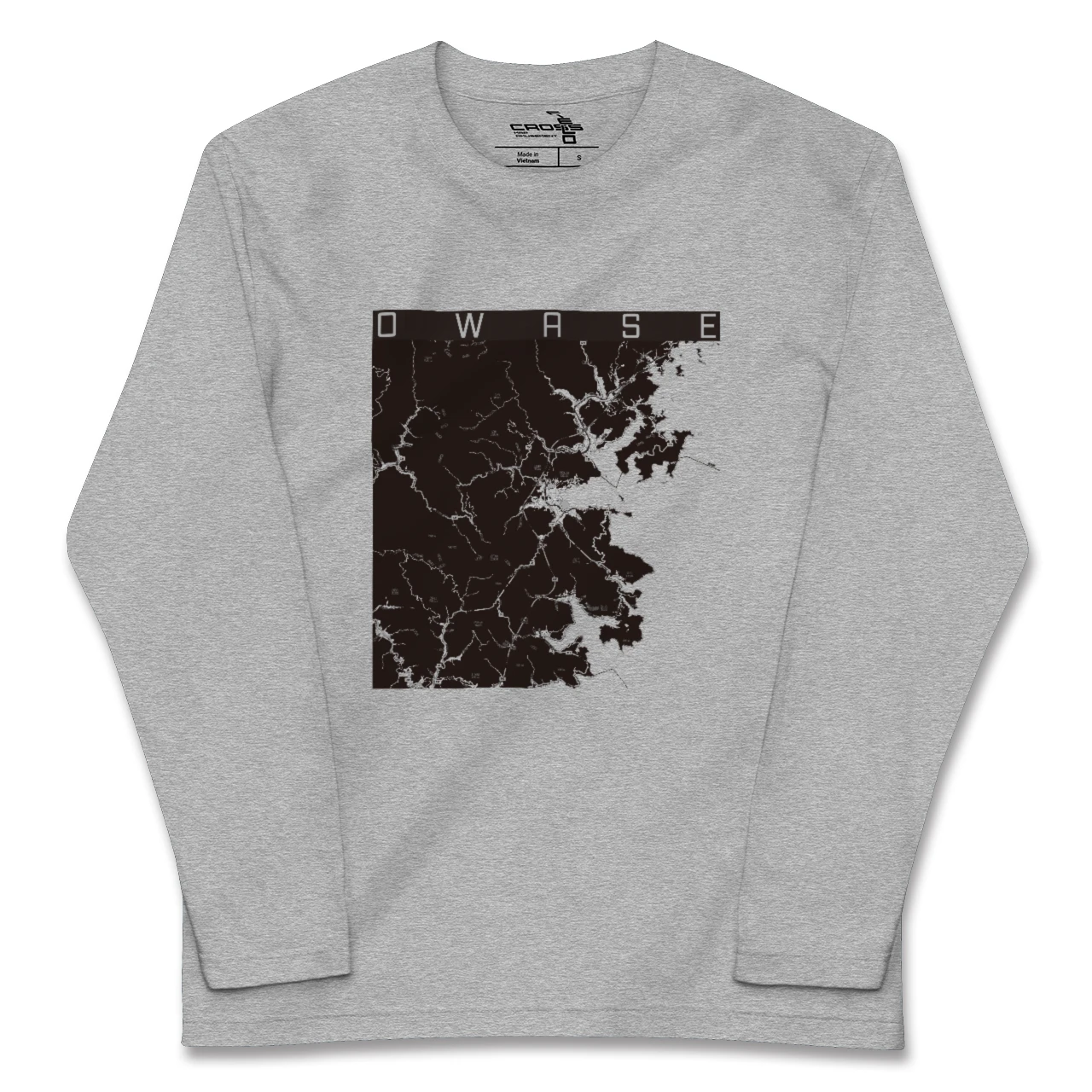 【尾鷲(三重県)】地図柄ロングスリーブTシャツ