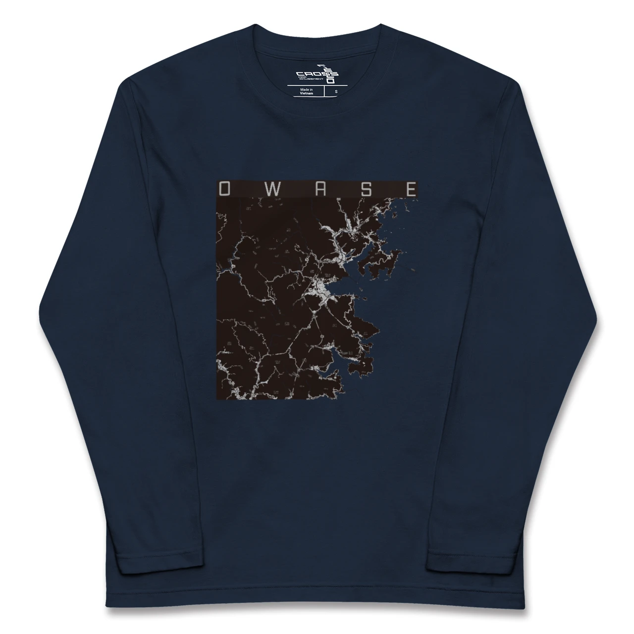 【尾鷲(三重県)】地図柄ロングスリーブTシャツ