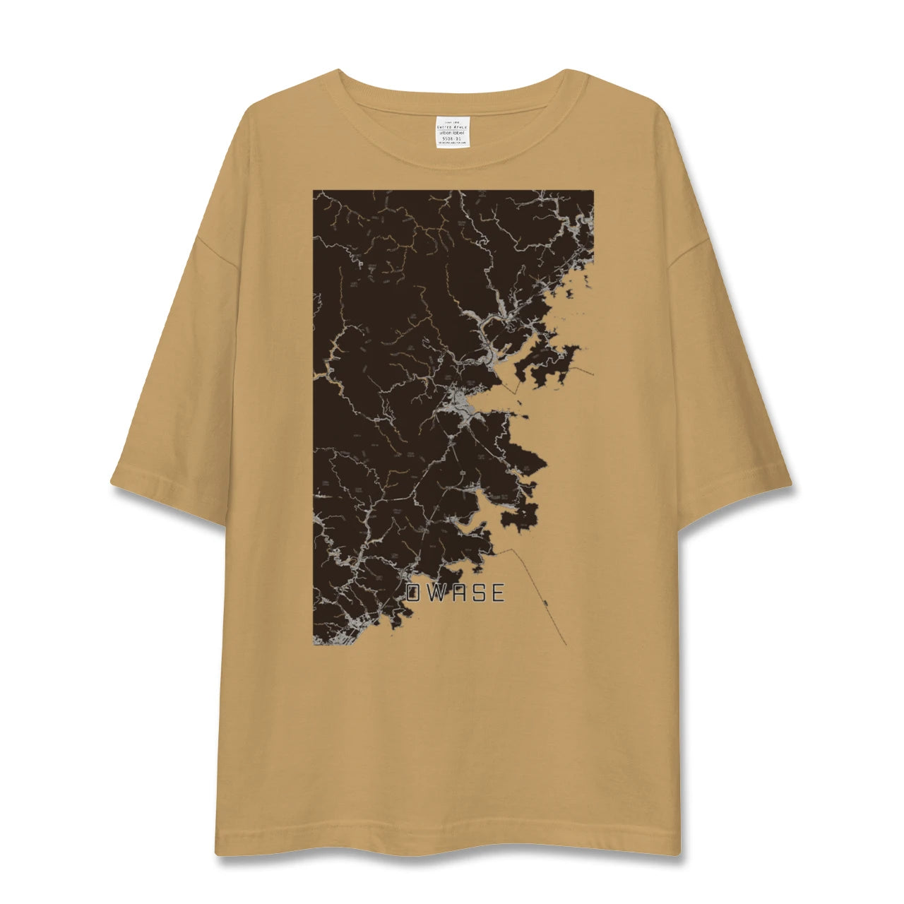 【尾鷲(三重県)】地図柄ビッグシルエットTシャツ