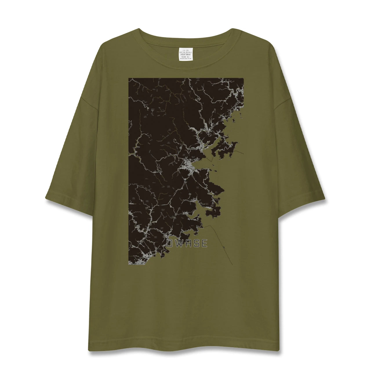 【尾鷲(三重県)】地図柄ビッグシルエットTシャツ