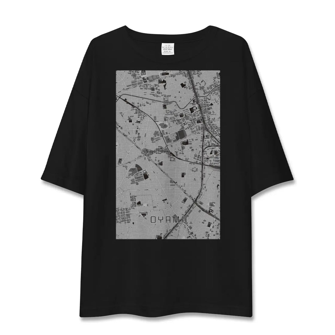【大山(東京都)(東京都)】地図柄ビッグシルエットTシャツ