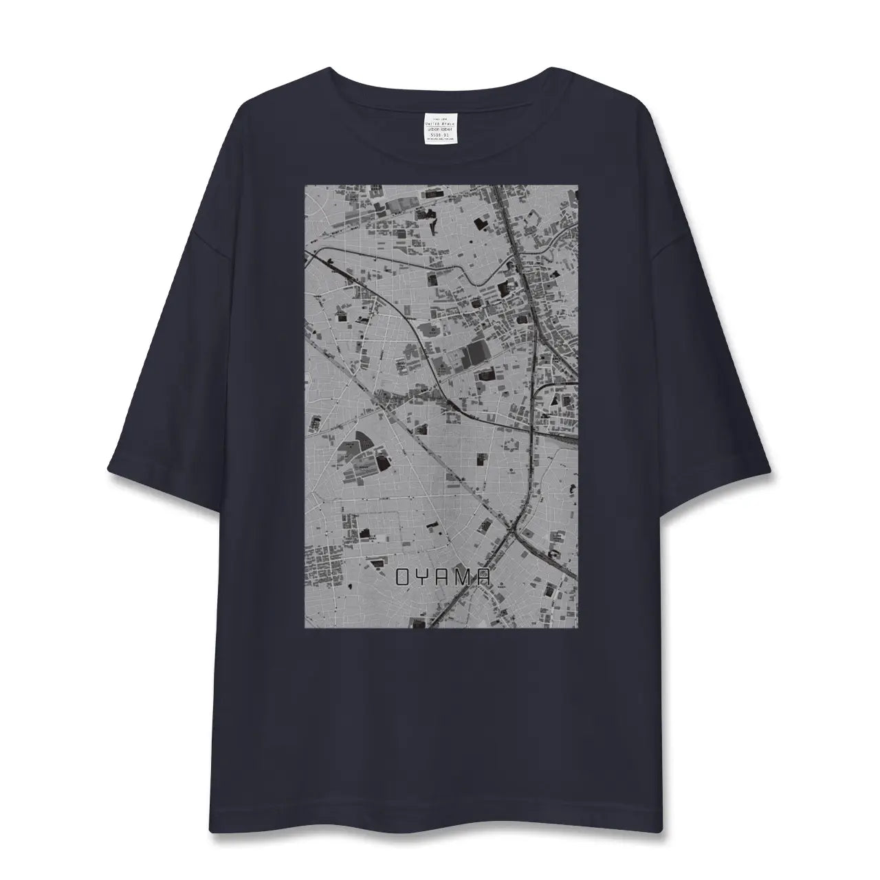 【大山(東京都)(東京都)】地図柄ビッグシルエットTシャツ