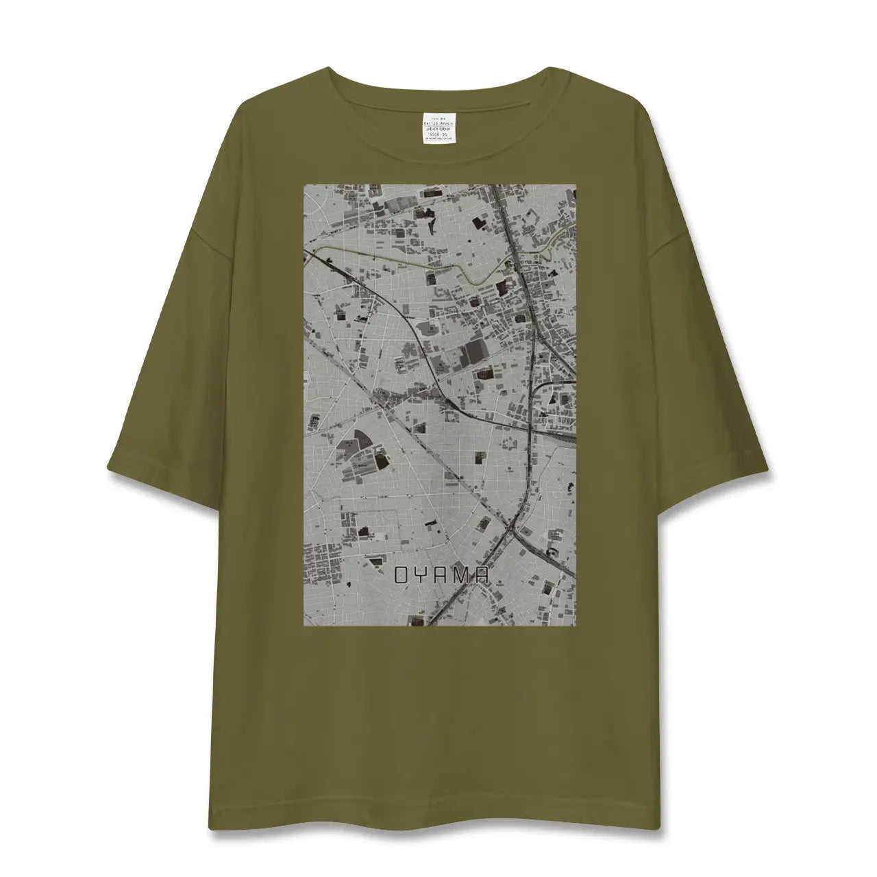 【大山(東京都)(東京都)】地図柄ビッグシルエットTシャツ