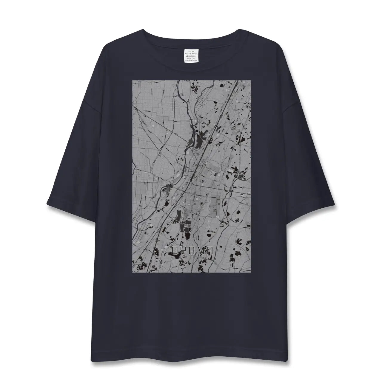 【小山(栃木県)】地図柄ビッグシルエットTシャツ