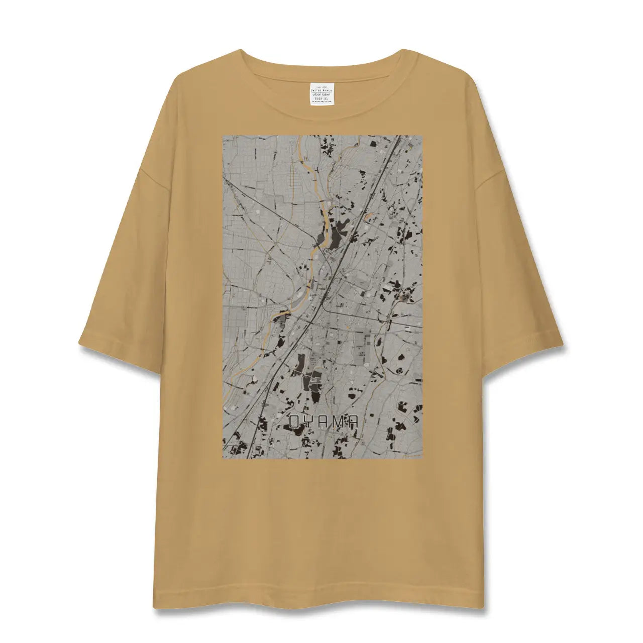 【小山(栃木県)】地図柄ビッグシルエットTシャツ