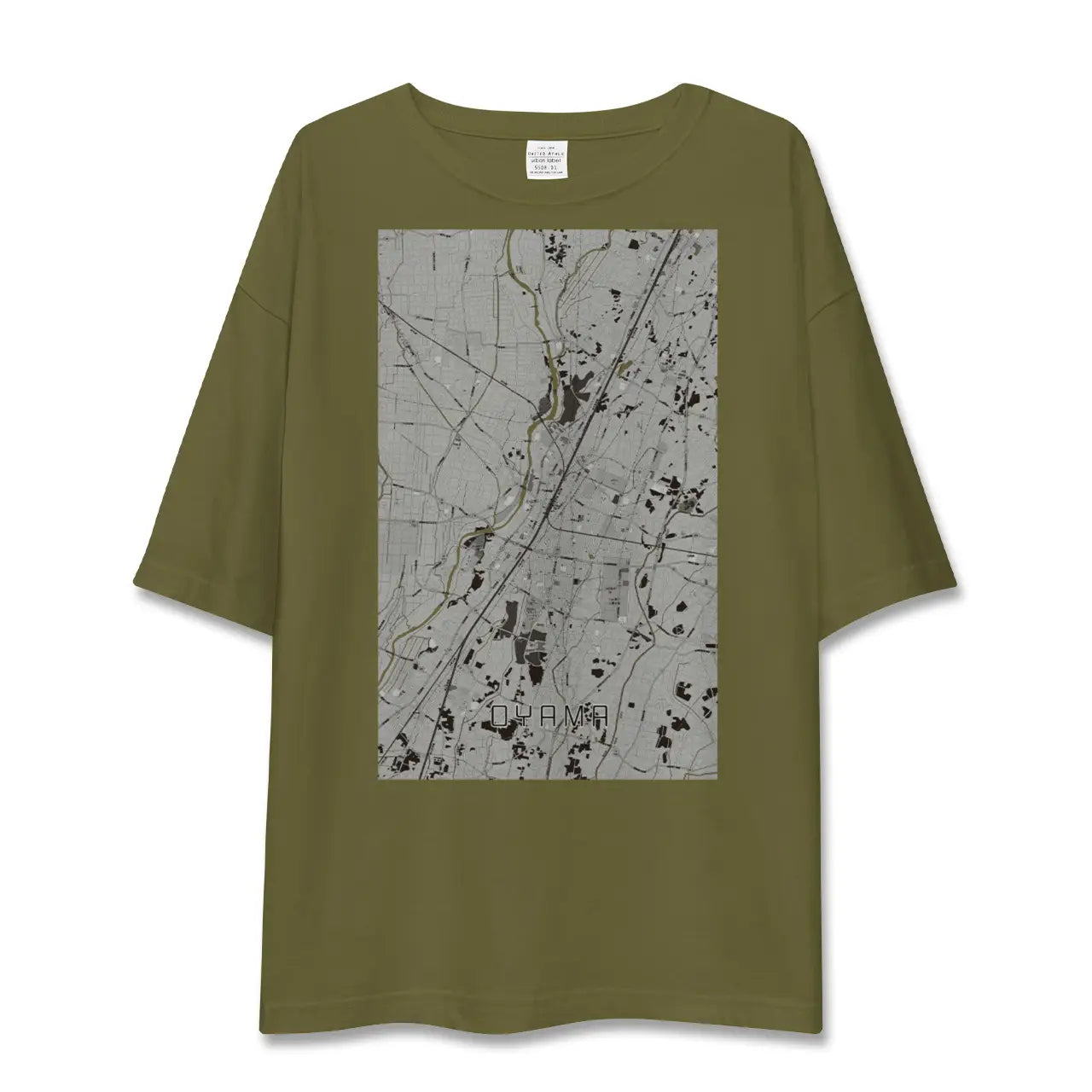 【小山(栃木県)】地図柄ビッグシルエットTシャツ