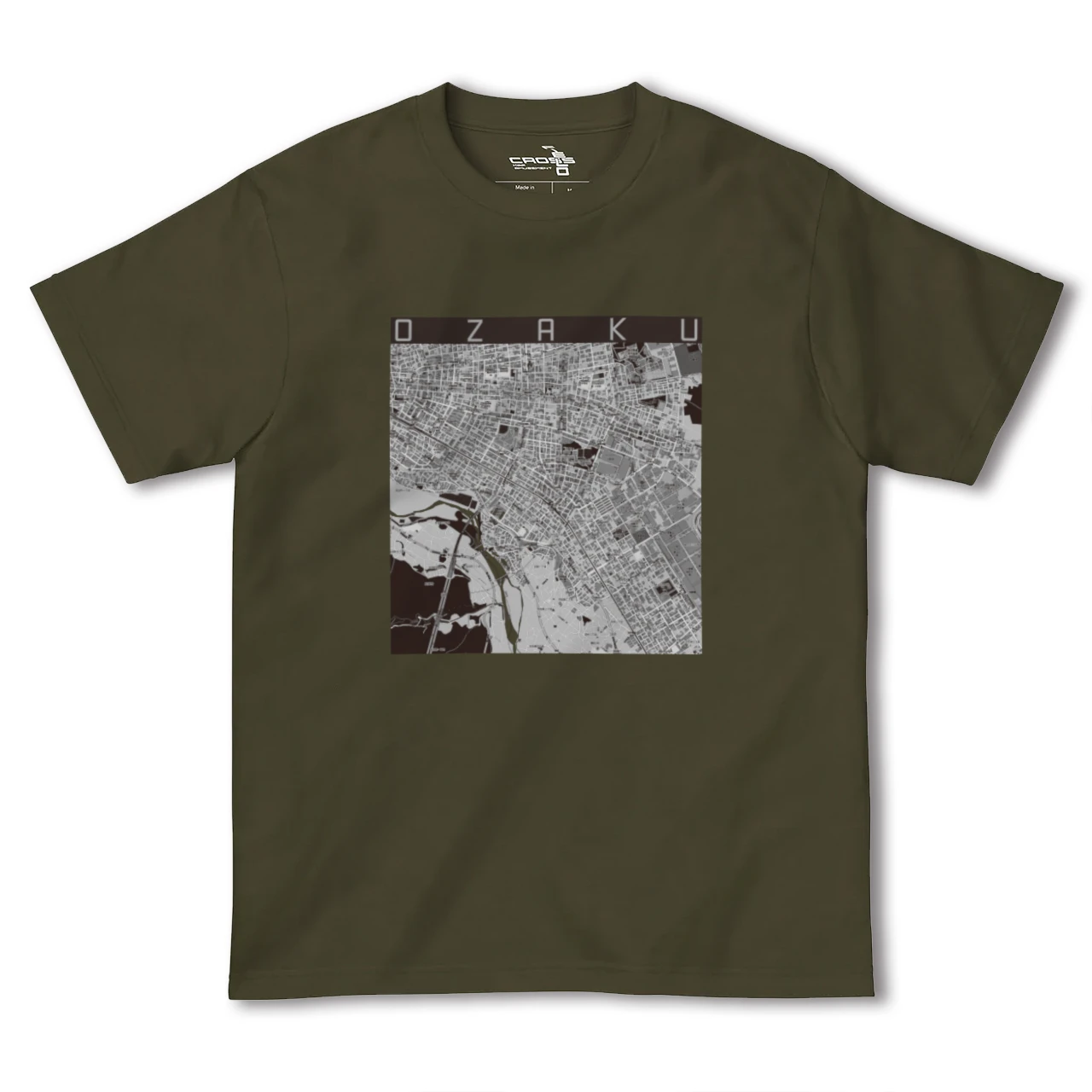 【小作(東京都)】地図柄ヘビーウェイトTシャツ