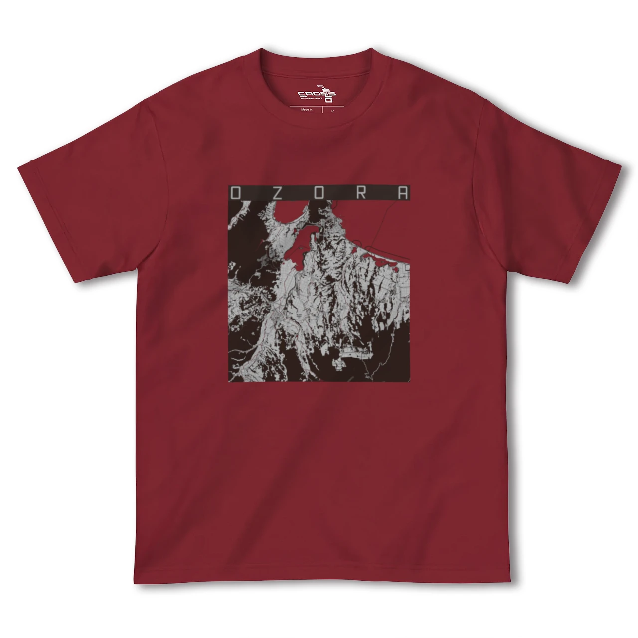 【大空(北海道)】地図柄ヘビーウェイトTシャツ