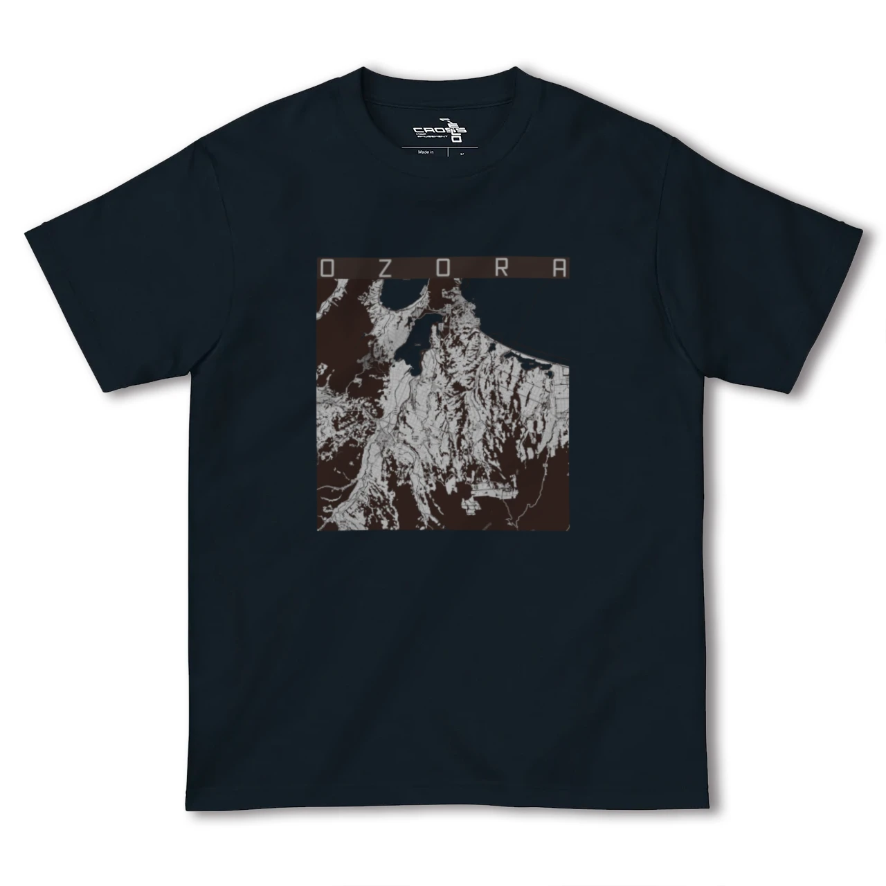 【大空(北海道)】地図柄ヘビーウェイトTシャツ