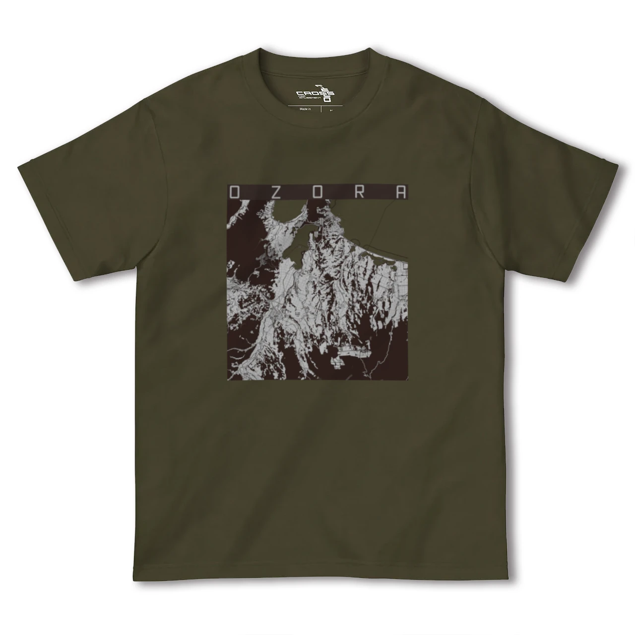 【大空(北海道)】地図柄ヘビーウェイトTシャツ