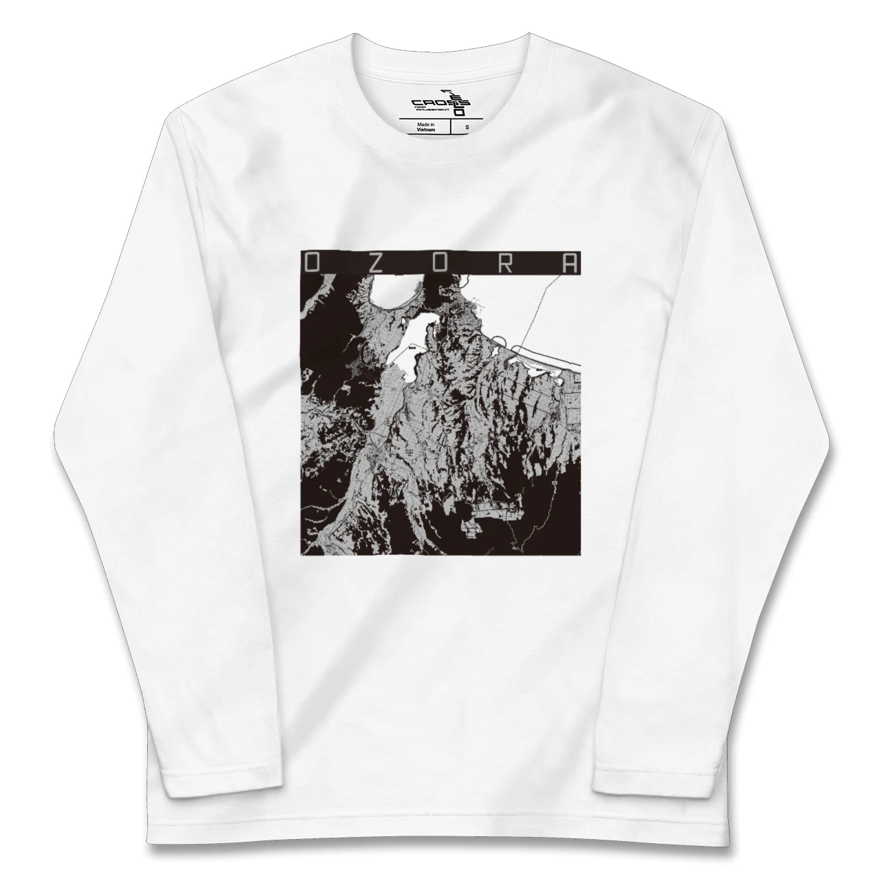 【大空(北海道)】地図柄ロングスリーブTシャツ