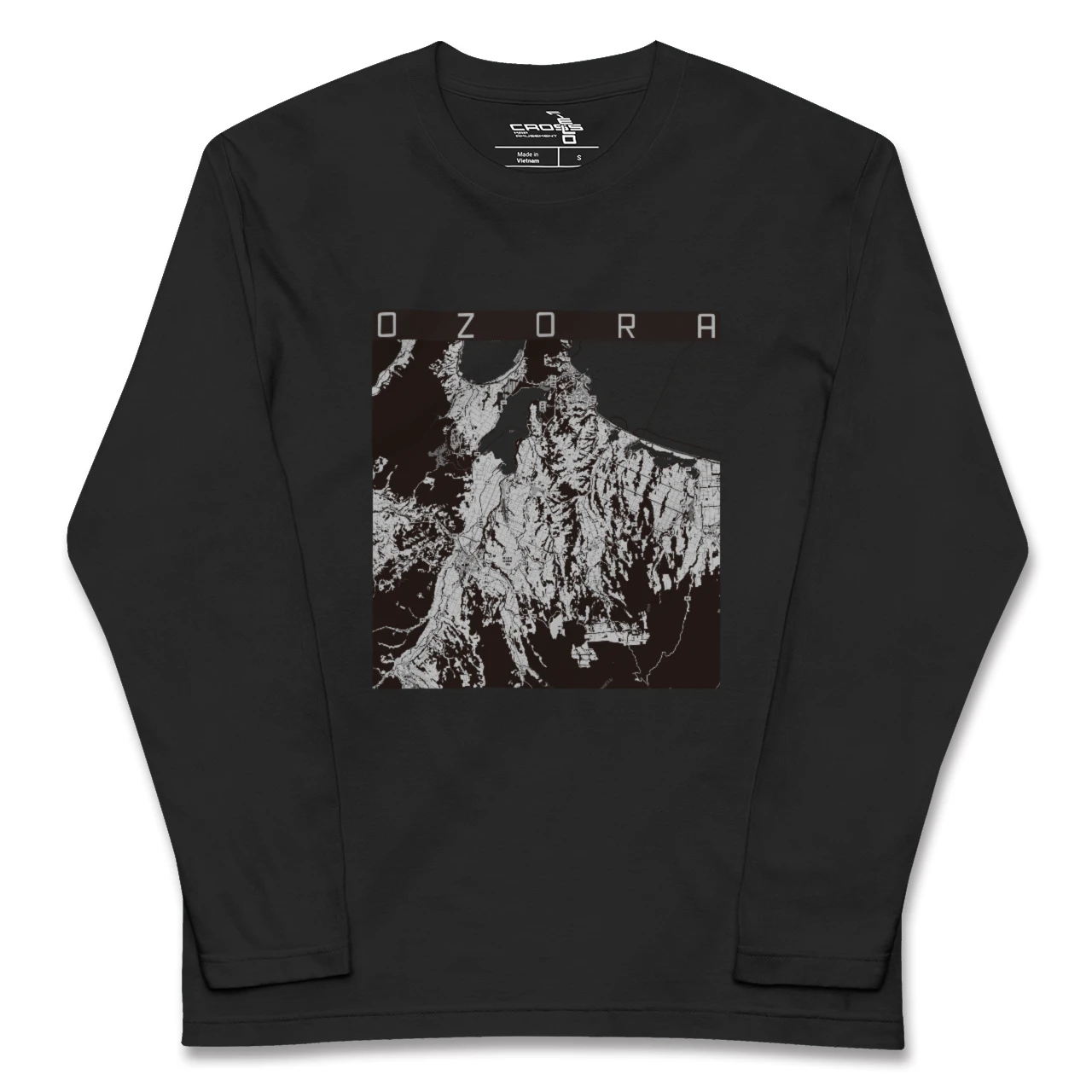 【大空(北海道)】地図柄ロングスリーブTシャツ