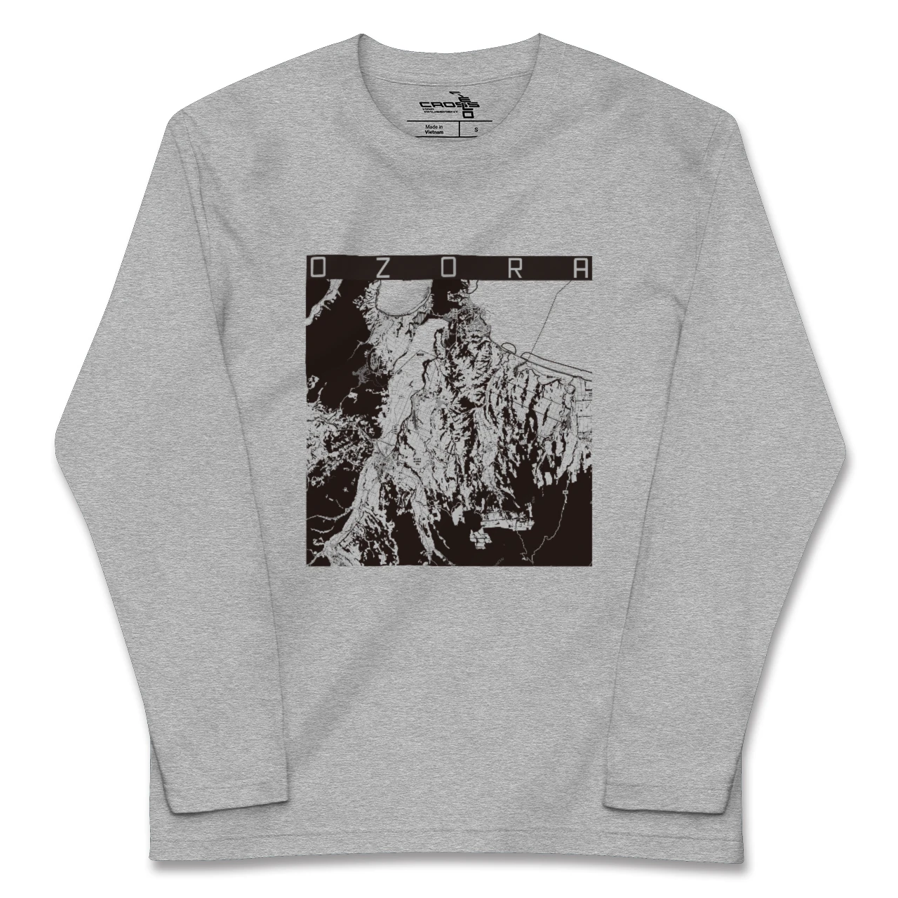 【大空(北海道)】地図柄ロングスリーブTシャツ