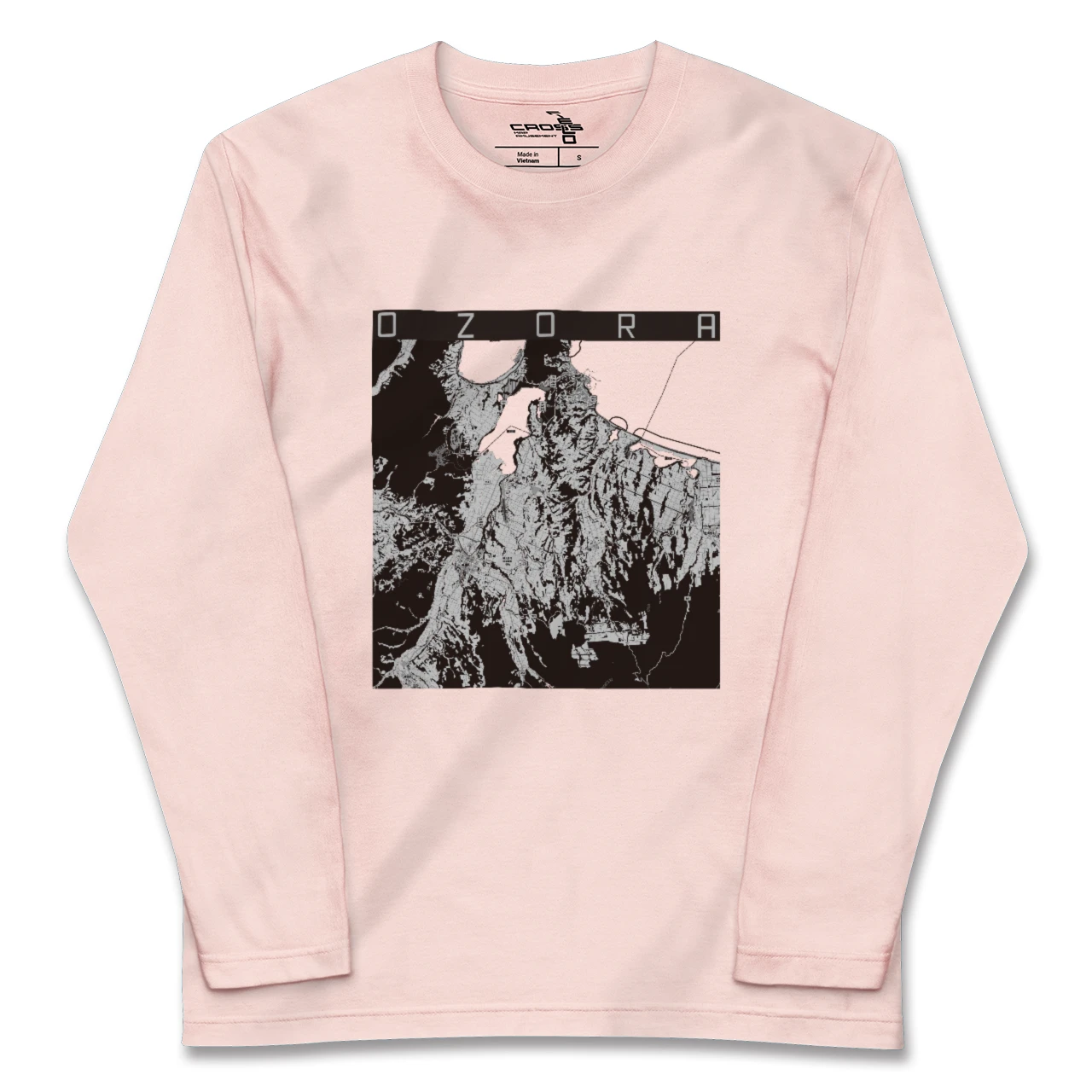 【大空(北海道)】地図柄ロングスリーブTシャツ