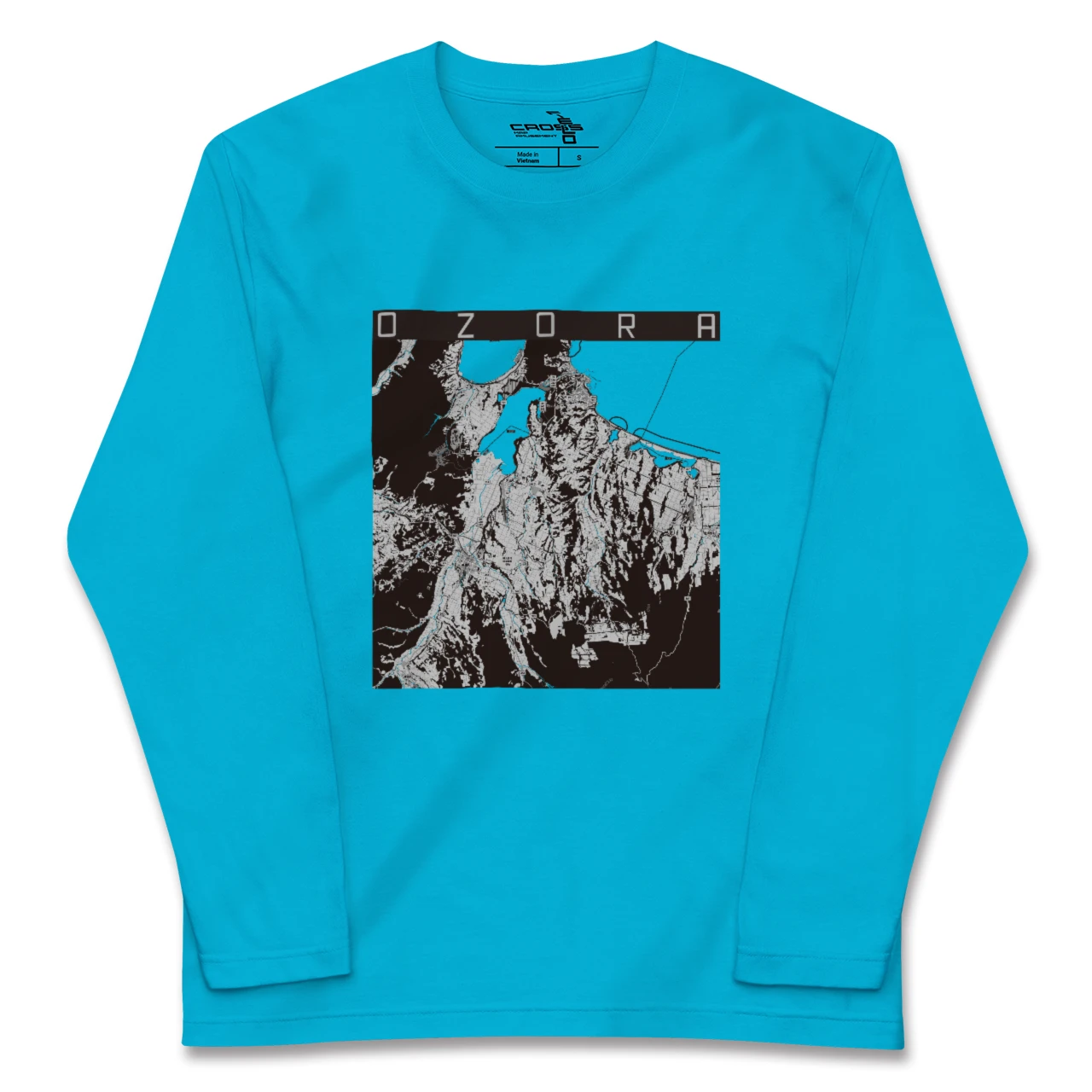 【大空(北海道)】地図柄ロングスリーブTシャツ