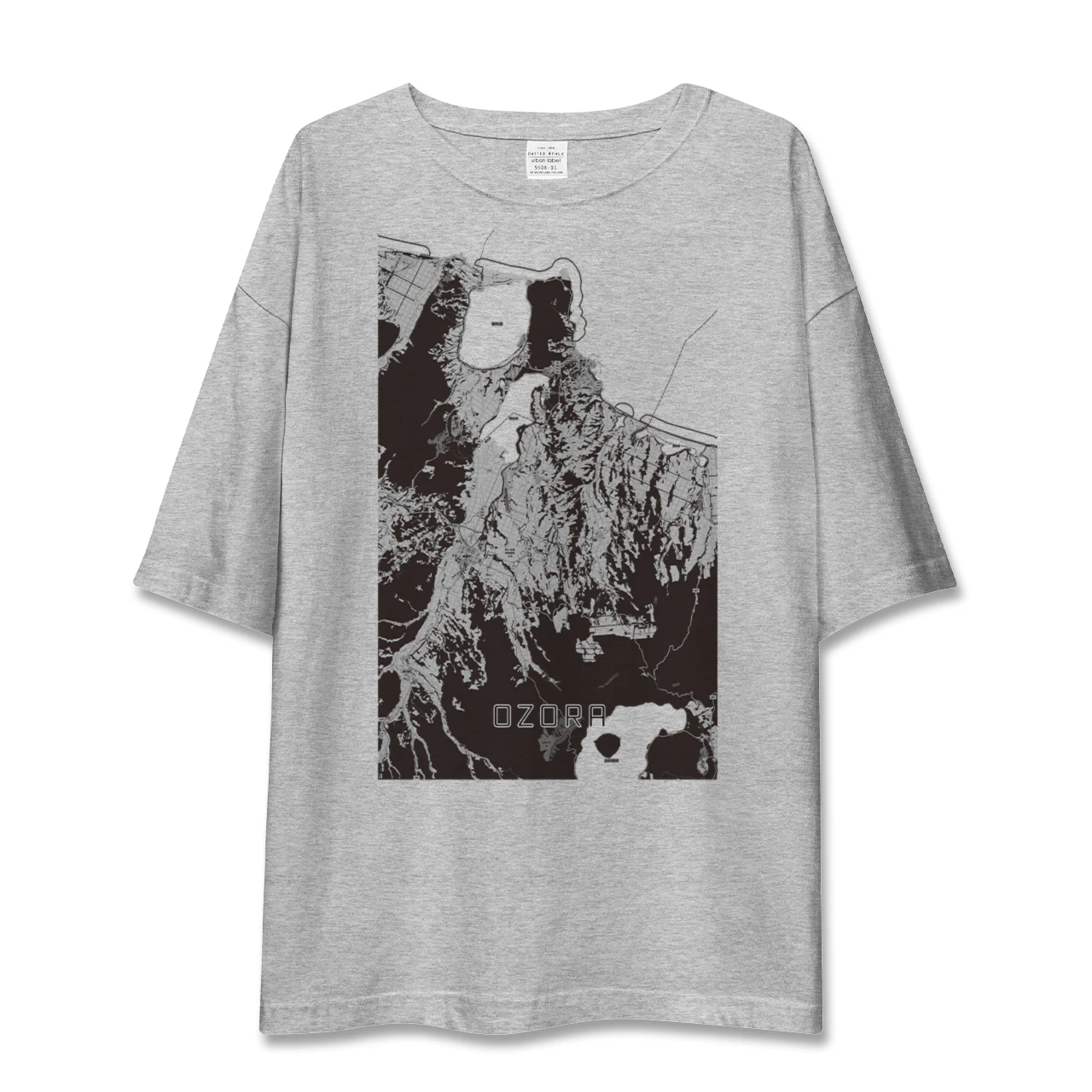【大空(北海道)】地図柄ビッグシルエットTシャツ