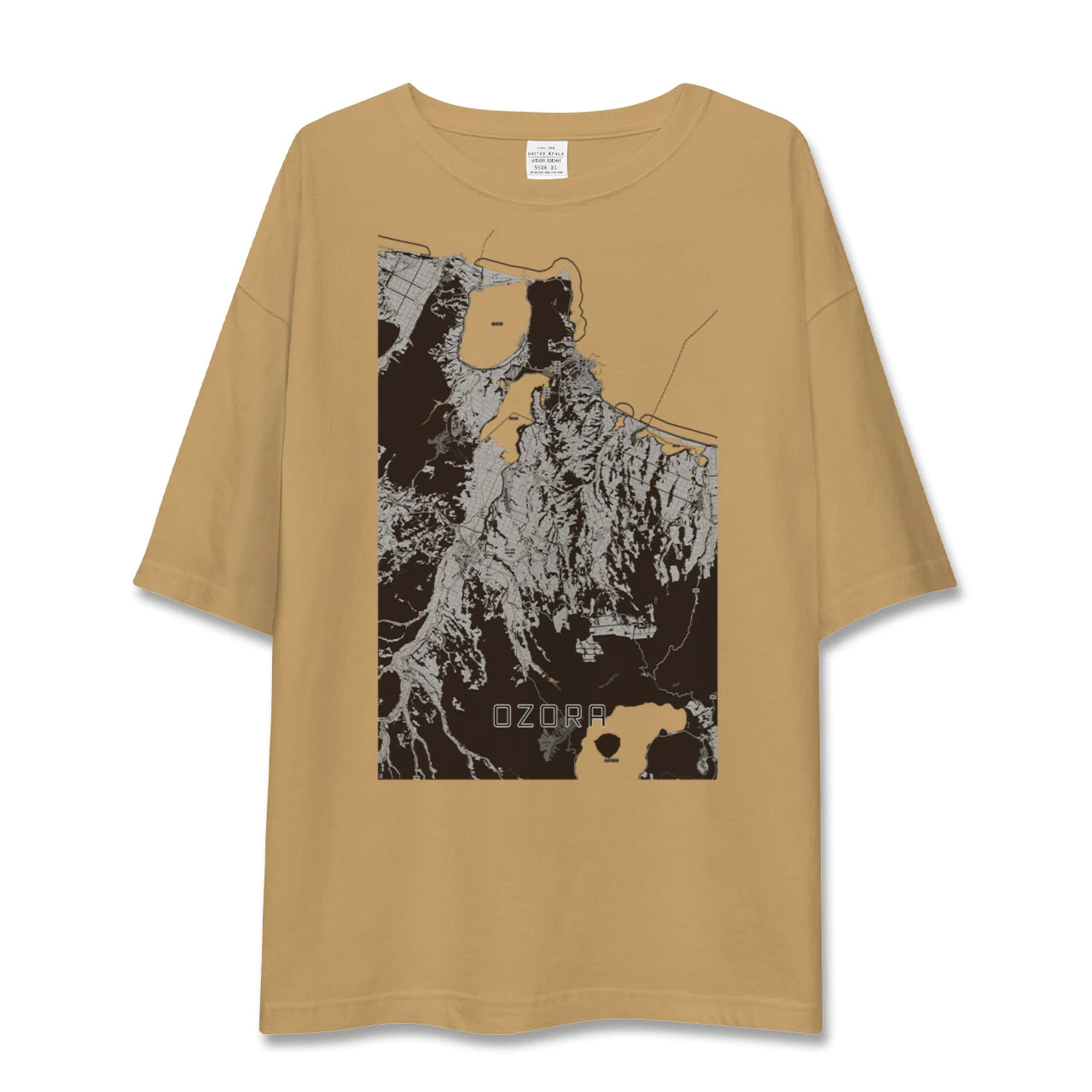 【大空(北海道)】地図柄ビッグシルエットTシャツ