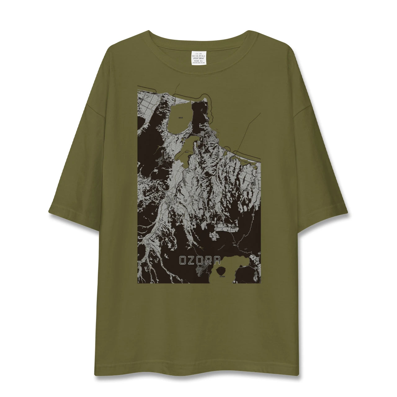 【大空(北海道)】地図柄ビッグシルエットTシャツ