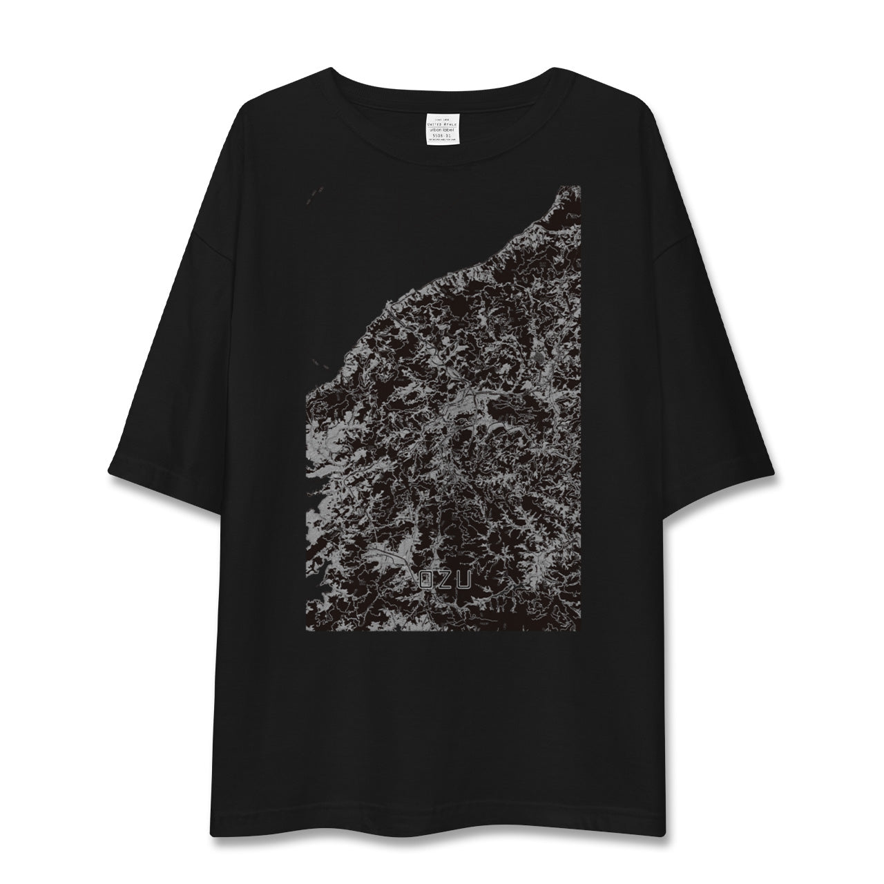 【大洲(愛媛県)】地図柄ビッグシルエットTシャツ
