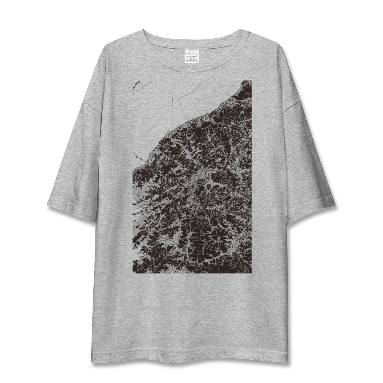 【大洲(愛媛県)】地図柄ビッグシルエットTシャツ