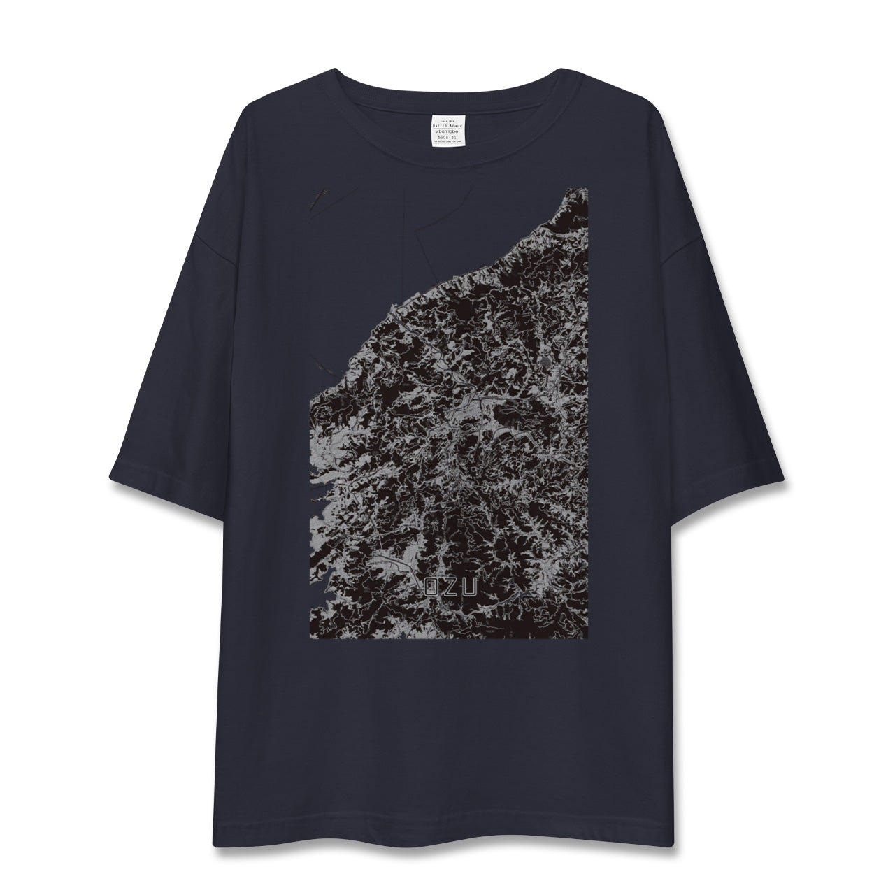 【大洲(愛媛県)】地図柄ビッグシルエットTシャツ