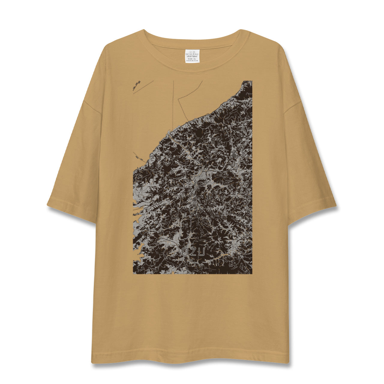 【大洲(愛媛県)】地図柄ビッグシルエットTシャツ